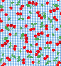 Load image into Gallery viewer, Cherries on Blue Mask