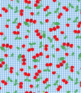 Cherries on Blue Mask