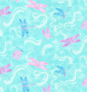 Pastel Glitter Dragonflies Mask