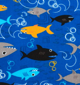 Sharks on Blue Mask