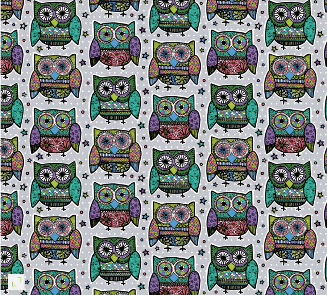 Multicolored Owls Mask