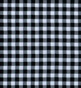 Gingham Black & White Mask