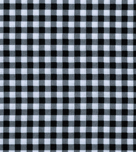 Gingham Black & White Mask