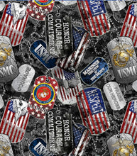 Load image into Gallery viewer, Marines Dog Tags Mask