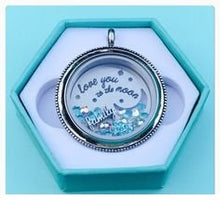 Load image into Gallery viewer, LARGE SILVER LOVE YOU TO THE MOON… AND BACK PLATE