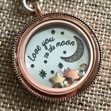 Load image into Gallery viewer, LARGE SILVER LOVE YOU TO THE MOON… AND BACK PLATE
