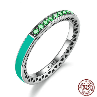 RADIANT HEARTS ANESIDORA RINGS - ROYAL GREEN