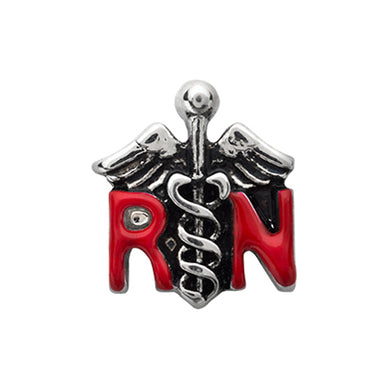 SILVER RN SYMBOL CHARM