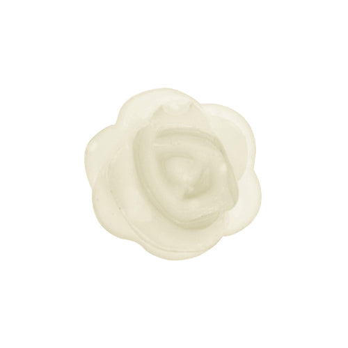 IVORY ROSE FLOWER CHARM