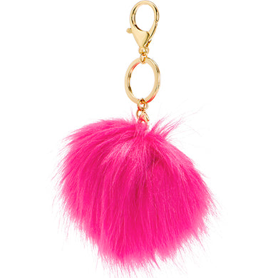 TROLLS PINK BYOH POM POM BAG CLIP + KEYCHAIN - LIMITED EDITION