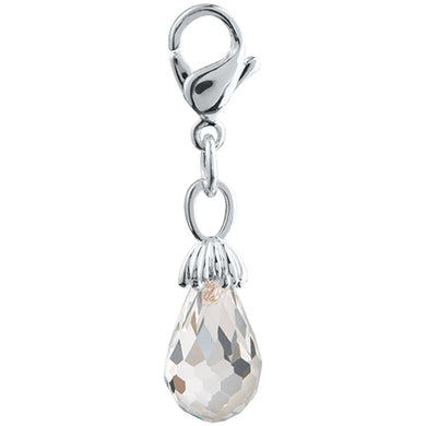 SILVER CLEAR CRYSTAL TEARDROP - LIMITED EDITION