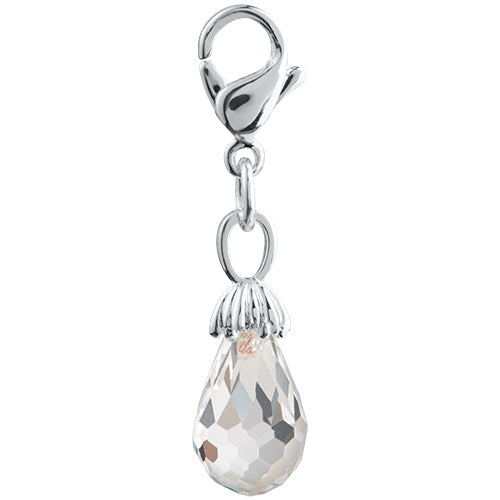 SILVER CLEAR CRYSTAL TEARDROP - LIMITED EDITION