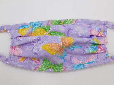 Purple Butterfly Glitter Mask