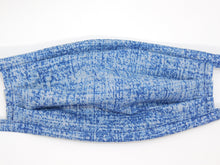 Load image into Gallery viewer, Crosshatch Blue Glitter Mask (BF)