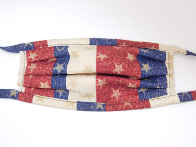 Glitter Stars on Stripes Mask