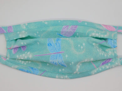 Pastel Glitter Dragonflies Mask