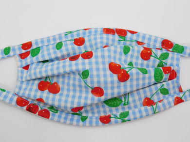 Cherries on Blue Mask