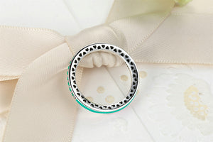 RADIANT HEARTS ANESIDORA RINGS - ROYAL GREEN