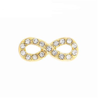 GOLD INFINITY WITH CRYSTALS SLIDER