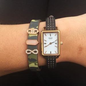 GOLD INFINITY WITH CRYSTALS SLIDER