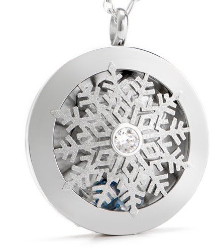 LARGE SILVER SOLID TWIST LIVING LOCKET BASE + SENTIMENTS FACE WITH BASE